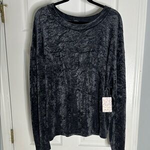 WE THE FREE Velvet Long Sleeve Top